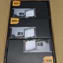 3 Pack Gold Interior Door Knobs for Bathroom & Bedroom, Pismo Doorknob Turn Lock with Square Rosette,Heavy Duty Door Knob with Lock