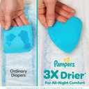 Pampers ZZZ Overnight Diapers, Size 3 (16-28 lbs), 116 Count, Nighttime Protection Disposable Baby Diaper, Night Time Leak and Skin Protection