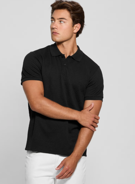 Guess Peony Jacquard Polo, Size M