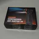 Compressed Air Duster, 180000RPM 4-Gear Adjustable Electric Air Duster with Display Screen & LED Light, Rechargeable Cordless Air Blower for Keyboard/PC/Car