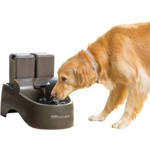 PetSafe Drinkwell Outdoor Dog Water Fountain - 2 Reservoirs - Encourages Hydration - 450 Ounces - Taupe