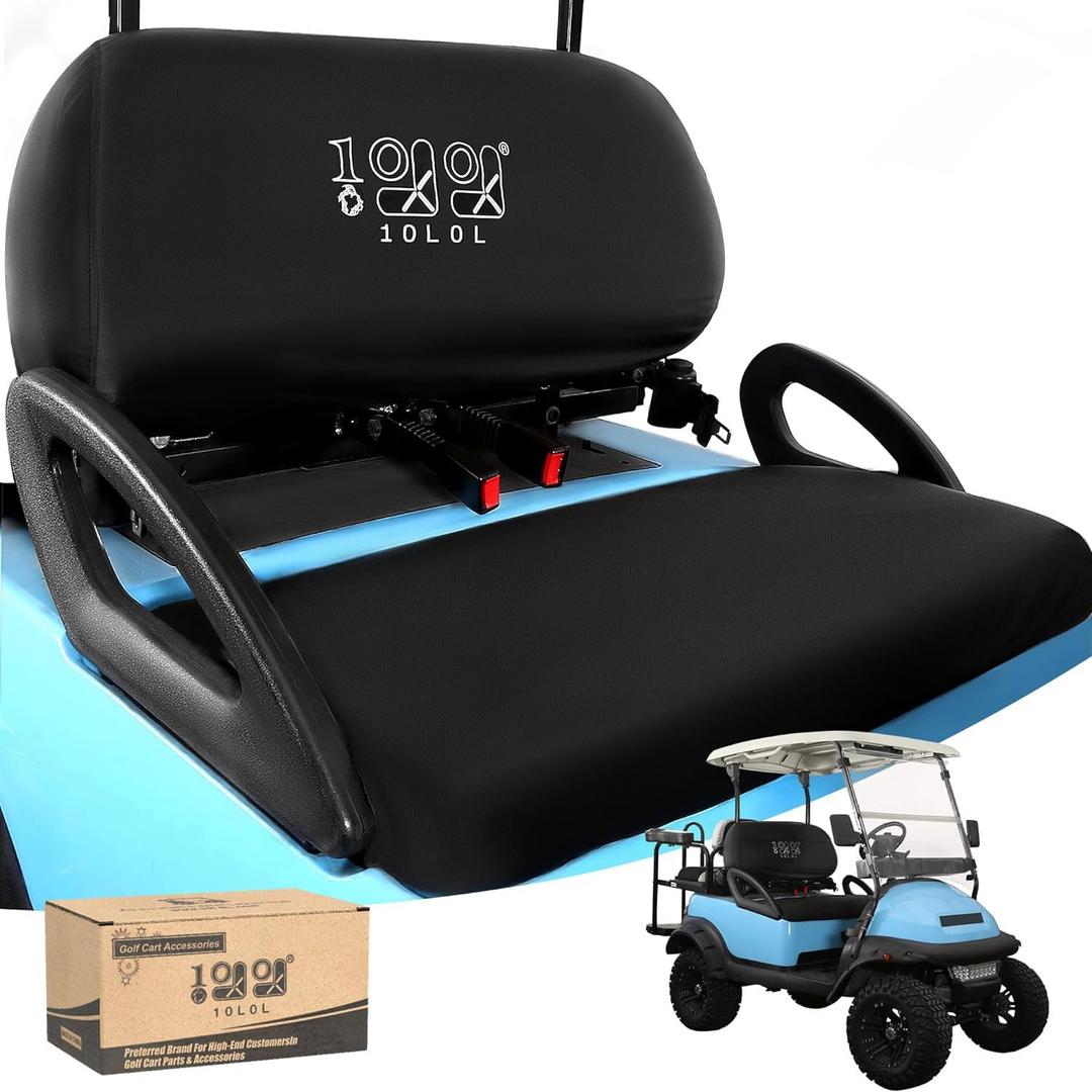10L0L Golf Cart Seat Dust Cover - Waterproof, Dustproof, Sun-Proof Seat Protector for Yamaha EZGO, Club Car,All-Season Weather Resistant Front & Rear Seats Protection