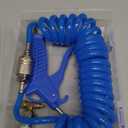 Beduan Air Blow Gun Kit with 16ft Long Pneumatic Pu Hose, Heavy Duty Air Duster Gun for Air Compressor (1/4"-16ft Tube(Blue))
