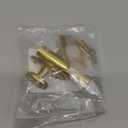 QCAA Solid Brass Mortise Door Bolt, Polish Brass, 1 Pack, Made in Taiwan