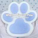 Cat Paw Squishy Big Fufu Squishies Giant Cat Paw Toy 5.5 Inch Large Paw Print Squishy Squeeze Toys Tangcii Pinch Family Silicone Stress Relief Cute Soft Sticky Toy for Adults Kids (Blue)