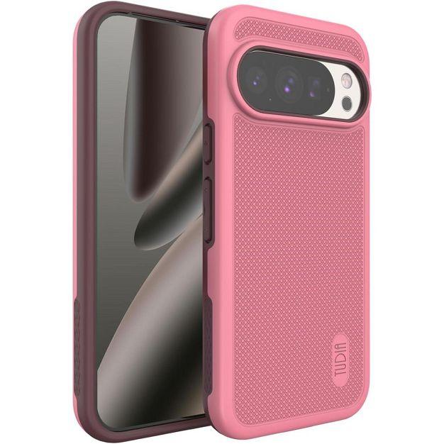 TUDIA MergeGrip Cases for Google Pixel 10 / Pixel 10 Pro (2025) - [Military Grade Drop Tested] Dual Layer Shockproof Slim Tough Non-Slip Heavy Duty Protective Phone Case - Smokey Pink