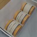 3x3 Inch Yellow Pillar Candles - Set of 3 Unscented, Large, Smokeless Dripless Candles for Dinner Table Decor, Home Rustic Decor, Fall Centerpieces