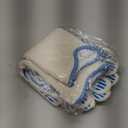 QUWIN BBQ Gloves, Oven Gloves 1472 Extreme Heat Resistant, Grilling Gloves Silicone Non-Slip Oven Mitts, Kitchen Gloves for BBQ, Grilling, Cooking, Baking-1 Pair (Blue, One Size(Long Cuff))