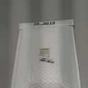 Elegant Plastic Serving Tray & Platter Set (6pk) - White & Gold Rim Disposable Serving Trays & Platters for Food - Weddings, Upscale Parties, Dessert Table, Cupcakes - 8 x 12.85 inches