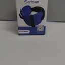 SARISUN Travel Pillows for Airplanes, Airplane Pillow for Long Flight, Airplane Head Strap with Eye Mask for Sleep, Travel Neck Pillow for Car Road Trip, 360 Support Headrest, Stop Bobblehead, Black