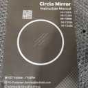 Circle Mirror Black, 20"