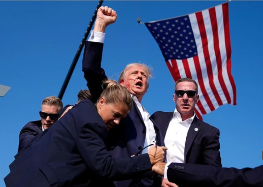 Oilkas Trump Yard Signs 2024 - Trump Fight Yard Signs with Stake, Trump Signs for Yard Lawn Garden 24x16in