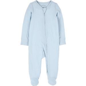 Carter's Boy PurelySoft Sleep and Play Pajamas, Light Blue, 3M