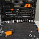 VEVOR Mechanics Tool Set, 205 Pcs SAE and Metric Sockets, 1/4" 3/8" 1/2" Drive Deep and Standard Sockets, Chrome Vanadium Steel, Polyethylene