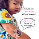 Temporary Tattoos Stickers  Cute Korean Baby & Gator Sticker Set | 20 pieces Non-Toxic Skin-Safe Emotions for Kids & Teens