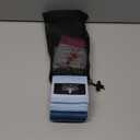 Hatha Yoga Large Resistance Band,14.5" x3.15",Fabric Exercise Loop Bands with Instruction Guide and Carry Bag, Set of 3. (Blue)