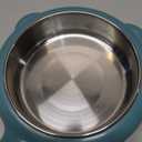 Dog Bowls, Cat Food and Water Bowl Set with Water Dispenser and Stainless Steel Bowl for Cats and Small Dogs Green
