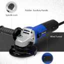 AVID POWER Angle Grinder, 7.5-Amp 4-1/2 inch Electric Grinder Power Tools with Grinding Wheels, Cutting Wheels, Flap Disc and Auxiliary Handle for Cutting, Grinding, Polishing and Rust Removal - Blue