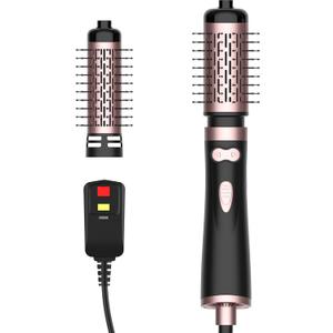 ANWA Rotating Hair Dryer Brush Spinning, 4-in-1 Rotating Brush Hair Dryer for Women, Hot Air Styler with 2 Detachable Brushes(1.5"& 2")