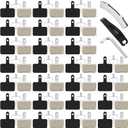 25 Pairs Bike Brake Pads, Bicycle Disc Brake Pads Compatible with TRP Tektro Shimano, Mt200 M355 M446 M447 M315 M365 Mt500, MTB Bicycle Disc Ebike Brake Pads with Installation Tools