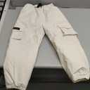 BGX Kids Snow Pants Boys Girls Winter Waterproof Baggy Pants Outdoor Windproof Snowboard Pants (10-11 Years, Khaki)