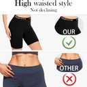 CAILECOTTON Womens Boxer Briefs Underwear Cotton Full Coverage Seamless Panties Soft Stretch Boxer Briefs 1 Packs Black (Black)