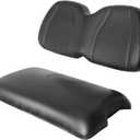 10L0L Golf Cart Seat-Front Seat Cushion & Backrest for Golf Cart Club Car Precedent (2012-up) Premium Sponge Comfortable Soft (Black)