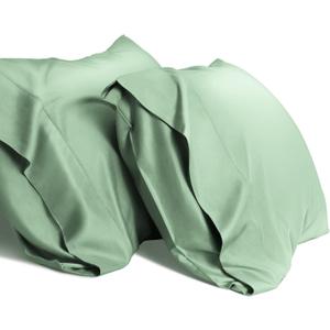 Cooling Pillowcases Queen Pillow Cases Set of 2,Hair and Skin Friendly,Jade Green,20x30 inches