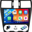 2G+64G Android Car Radio for Subaru Forester 2013 2014 Navi with Carplay Android Auto Mirror Link 9 Inch Touchscreen Car Radio Bluetooth FM GPS Navigation WiFi 28UI Backup Camera MIC