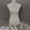 Female Dress Form Mannequin Torso Body with Adjustable Tripod Stand Dress Jewelry Display (Beige)