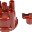 Cap and Rotor Kit D604604 73554001942 Compatible with Volkswagen Cast Distributor 4 Cylinder Engines