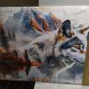 Lapremoly Canvas Wall Art For Living Room Large Wall Decor For Office Modern Family Wall Decor For Bedroom Abstract Scenery Canvas Paintings Art Wolf Pictures Artwork Posters Home Decorations 48x24in