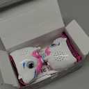 Unicorn Walkie Talkies for Kids, 2 Pack Camping Unicorn Outdoor Toys for Girls Age 3-12 Year Old, 3 Channel Toy Birthday Gifts Easter Halloween Christmas Stocking Stuffers (Pink)