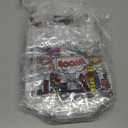 Sweetude 24 Pcs Hero Party Favors Bags Bulk with Handle Party Favor Clear PVC Goodie Candy Treat Tote Transparent Shopping Gift Bags for Birthday Decorations Rewards Supplies