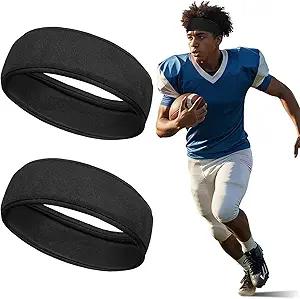 Funnysoft 2 Pcs Protective Headgear for Soccer Flag Football Sport Headband with Foam Padded Head Guards Accessories for Women Men Athletic