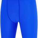 Willit Boys' Swim Jammers Youth Swimsuit Quick Dry Athletic Swimming Shorts UPF 50+ Blue M