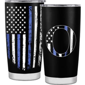 Personalized Gifts for Men, Birthday Gifts for men, Anniversary Birthday Gifts for him Dad, Grandpa, Uncle, Brother, Friends, American Flag Tumbler - 20oz - O