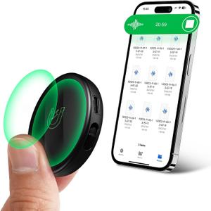 64GB Magnetic Voice Activated Recorder - (4800Hours) Portable Dictaphone Digital Voice Recorder with Playback for Lectures Meetings, Tap Recording Device with AI-Intelligent Triple Noise Reduction