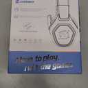 Ozeino 2.4GHz Wireless Gaming Headset for PC, Ps5, Ps4 - Lossless Audio USB & Type-C Ultra Stable Gaming Headphones with Flip Microphone, 40-Hr Battery Gamer Headset for Switch, Laptop, Mobile, Mac (Black and White)