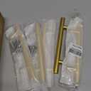 Probrico 5 Pack 4 Inch Center-to-Center Kitchen Cabinet Pulls T Bar Gold Cabinet Handles Modern Drawer Hardware Dresser Pulls, 6-4/5 Inch Total Length