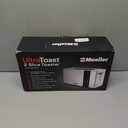 Mueller UltraToast Full Stainless Steel Toaster 2 Slice, Long Extra-Wide Slots with Removable Tray, Cancel/Defrost/Reheat Functions, 6 Browning Levels with LED Display, Housewarming Gifts New Home