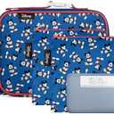 Simple Modern Disney Kids Lunch for School | Insulated Lunch Bag Girl and Boy | Meal Containers with Exterior & Interior Pockets | Blue Mickey Mouse Retro