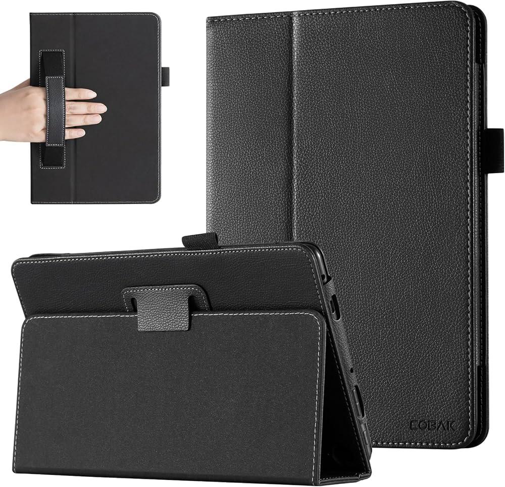 CoBak Case for All New Fire HD 10 Tablet 13th Generation 2023 Release 10.1" - Slim Folding Stand Folio Cover for Fire 10 with Auto Wake/Sleep, Black