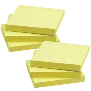 5 x Yellow Sticky Notes 3x3 Inch 6 Pads 100 Sheets Each Memo Pads