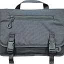 Upgraded Portable Airplane Seat Back Pocket Organizer and Storage | Shoulder Strap and Buckle Closure | Avoid Unsanitary Public Pockets | Fits Roller Bag Handle, Tablets, Headphones, Etc (Black)