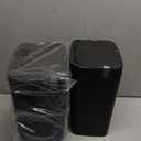 2 Pack 2.7 Gal Bathroom Trash Can with Lid, Automatic Trash Can Small Smart Garbage Can Touchless, Slim Motion Sensor Waterproof Plastic Trash Bins for Bedroom Office Kitchen Toilet Black