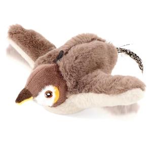 Interactive Chirping Bird Cat Toys - Flying Birds Cats Toy with Flapping Wings, Realistic Electric Sparrow Pet Plush Toys, Relieving Boredom Flying Bird Cat Toys for Indoor Cats