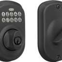SCHLAGE BE365 PLY 622 Keypad Electronic Deadbolt, Matte Black