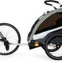 Burley DLite X, 1 and 2 Seat Kid Bike Trailer & Stroller, Size: 1 Seat,  Product Dimensions 33.25"L x 27.5"W x 38.25"H Frame Material Aluminum Maximum Weight Recommendation 75 pounds Seating Capacity 1 