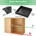 Pull Out Cabinet Organizer with Nano Adhesive, Heavy Duty Full-Extension Slide-Out Drawer for Kitchen Cabinet Organizers and Storage, No Drill Roll out Pantry Shelf, 18.5"W x 16.9"D x 3.1"H , Black